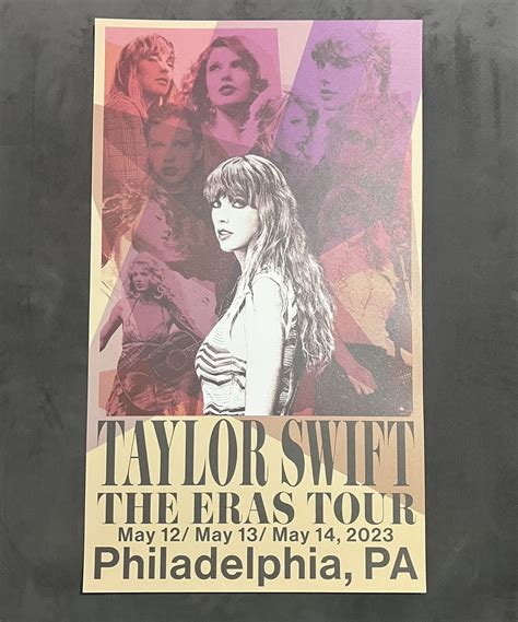 Taylor Swift Eras Tour Poster Philadelphia OFFICIAL India | Ubuy