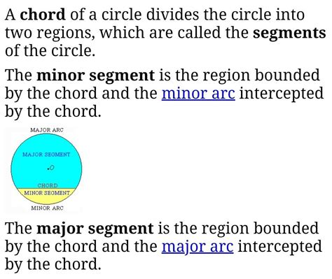 you are given a circle c(o,r) mark major segment and minor segmentation ...