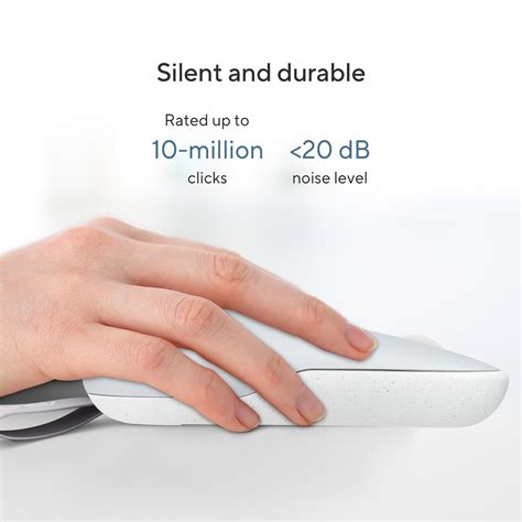 ASUS Marshmallow Md100 USB Mouse, Silent Button, Up to 1600 Dpi, Dual ...