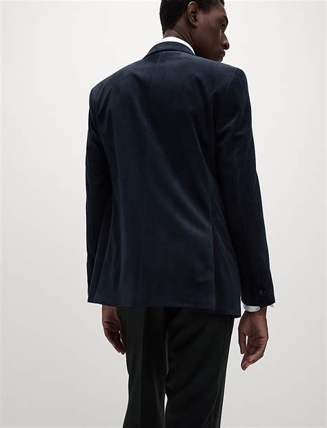 Buy Slim Fit Velvet Tuxedo Jacket at Marks & Spencer