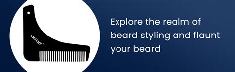 VREENY Beard Shaper Tool Comb Beard Shaping tool Beard Comb for Men ...