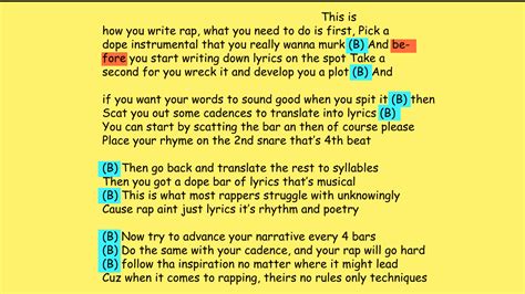 How To Make Rap Rhyme at Joy Herman blog