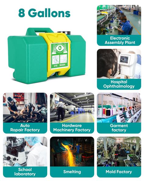 GYZJ Portable Eye Wash Station OSHA Approved,8 India | Ubuy