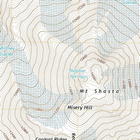 Mount Shasta, CA (2021, 24000-Scale) Map by United States Geological ...