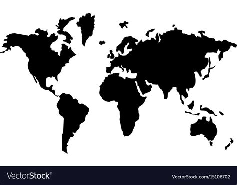 Simple World Map Vector 的图像结果