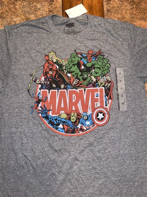 Marvel+Comic+super+hero+Tee+Shirts+Men%27s+Gray+Medium%C2%A0 for sale ...