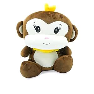 HighRoof Small Monkey Soft Toy – Cute & Cuddly Plush Animal for Kids ...