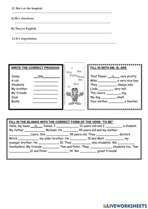 To Be Worksheet 的图像结果