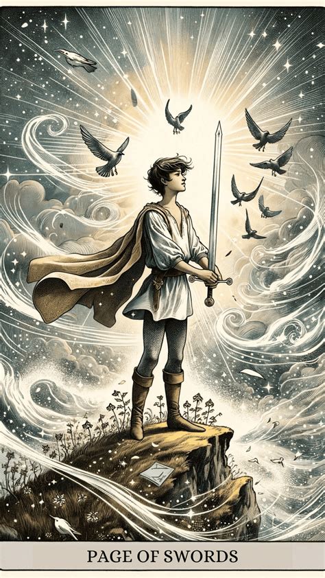 Page of swords tarot card meaning - Artofit