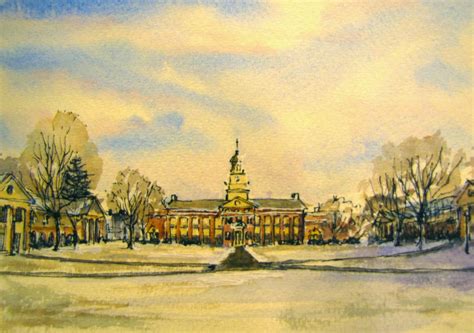 Jane Albin paints: Bertrand Library, Bucknell University