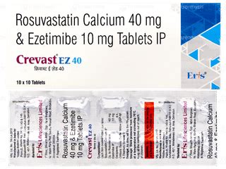Crevast Ez 40 Mg Tablet 10 - Uses, Side Effects, Dosage, Price | Truemeds