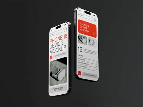 iPhone App Screen Mockup Set