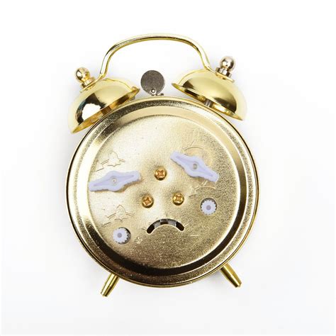 Buy Horseshoe Mechanical Gold Alarm Clock Manual Wind Up Vintage Metal ...