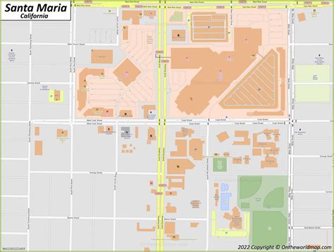 Santa Maria Map | California, U.S. | Discover Santa Maria with Detailed ...