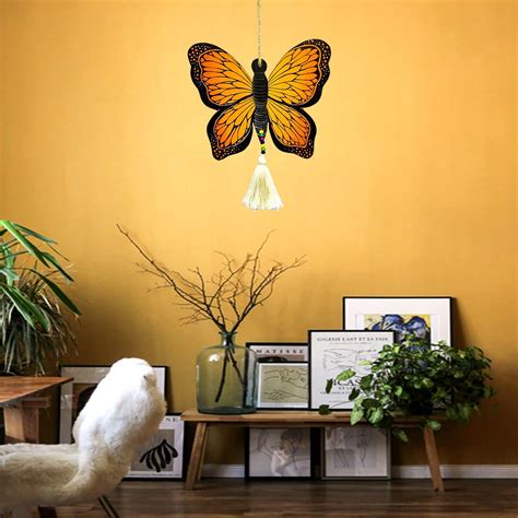 Decorative Handcrafted Wooden Hanging Butterfly Wall Decor/Posters ...