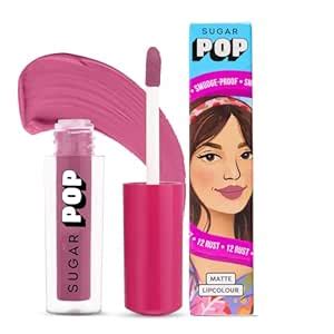 Buy SUGAR POP Matte Lipcolour | Lasts Upto 8 hrs | Nude Lipstick for ...