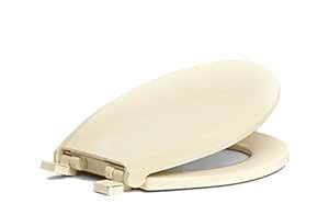 Centoco 3700SC-106-A Plastic Round Toilet Seat with Closed Front, Bone ...