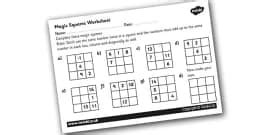 Magic Negatives Worksheet / Worksheet (teacher made)
