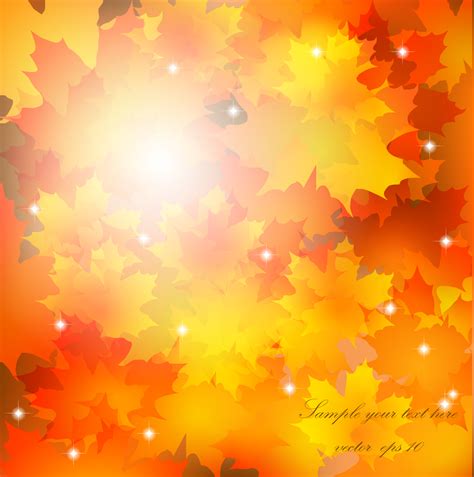 Autumn Golden yellow background vector 08 free download