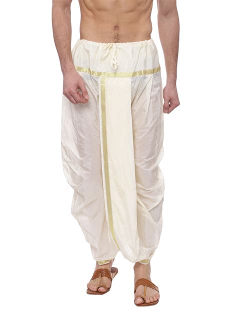 Buy Cream-Coloured Pure Silk Kurta Dhoti Combo Set - Tattva.Life ...
