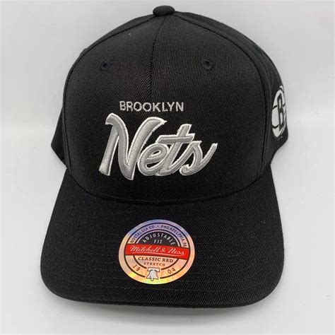 Brooklyn Nets × Mitchell & Ness × NBA Brooklyn Nets NBA Hat Stretch ...