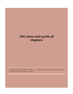 Fillable Online 10th class math guide all chapters - Catalogtipcom Fax ...