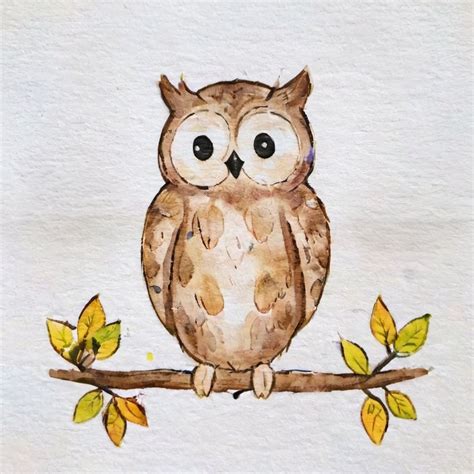 Cute Owl Drawing Simple
