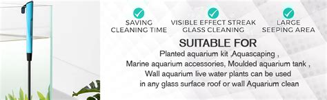 VAYINATO Nepall 2 in 1 Silicon Tip Extendable Long Algae Scrapper with ...