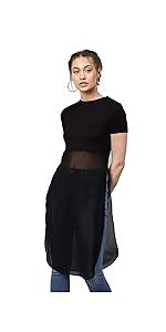 Aahwan Black Solid Full Sleeve Slim Fit Crop Top For Women's & Girls ...