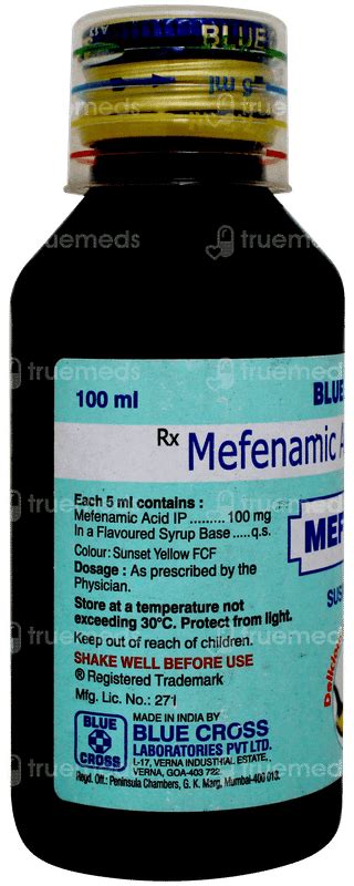 Meftal P Delicious Mango Suspension 100 Ml - Uses, Side Effects, Dosage ...