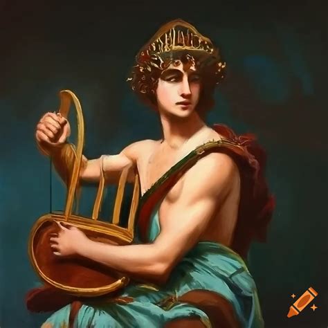 Orpheus Painting Lyre