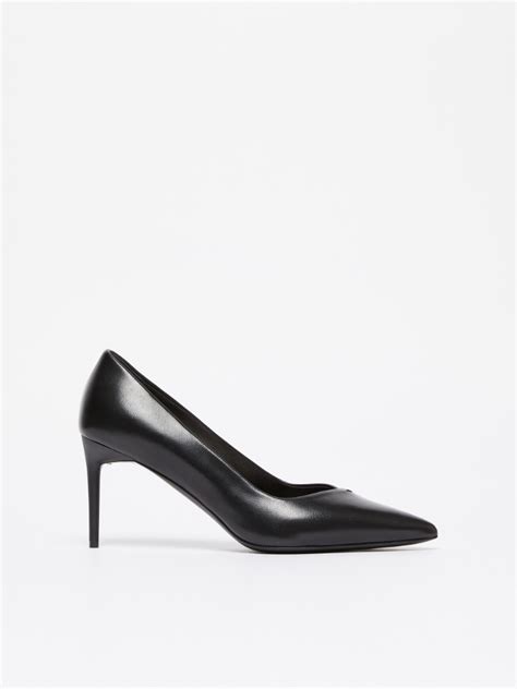 Nappa leather court shoes, black | "PHYLLIS" Max Mara