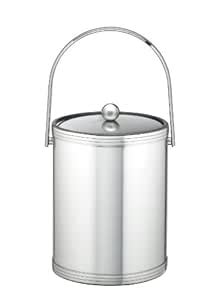 Buy Kraftware Brushed Chrome Ice Bucket with Triband Accents and Track ...