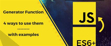 Generator Function in JavaScript 的图像结果