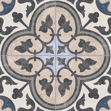 Victoriana Encaustic Effect Porcelain Floor Tiles | Porcelain flooring ...