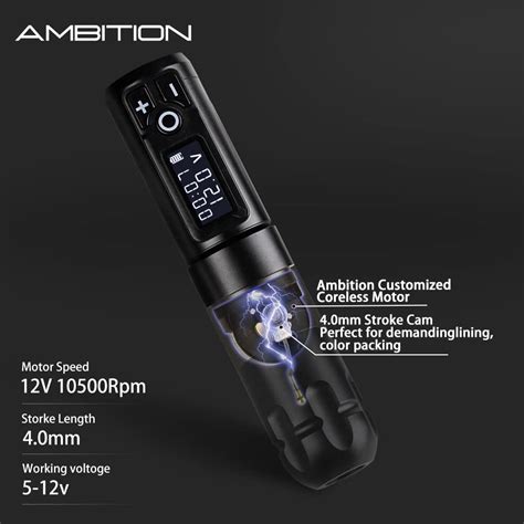 Buy Ambition Soldier Rotary Battery Pen Tattoo Cartridge Machine with ...