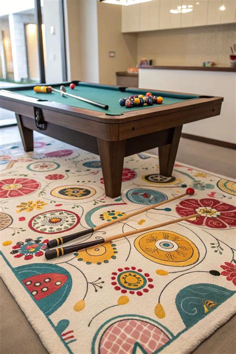 19+ Stylish Pool Table Rug Ideas for Your Home