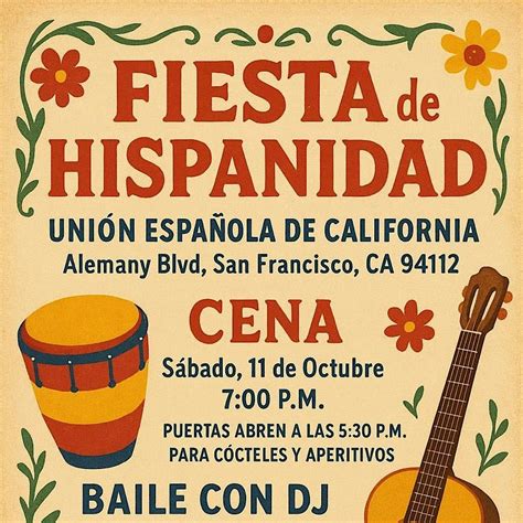 Fiesta de la Hispanidad, 2850 Alemany Blvd, San Francisco, 11 October ...