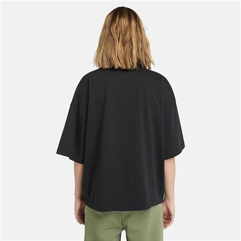 Oversized T-shirt voor dames in zwart