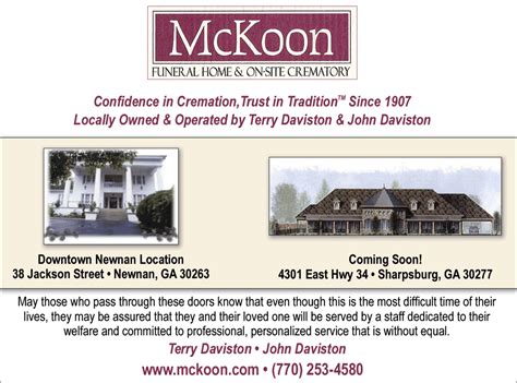 Mckoon Funeral Home - Homemade Ftempo