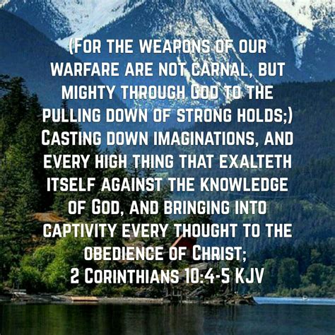 2 Corinthians 10 4 Kjv – 2 Corinthians 10 4 Explained – OMBULF