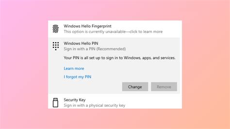 Image result for Remove Windows Hello Pin