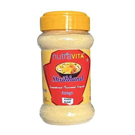 Nutra Vita Freeze Dried Rehydratable Mango Shrikhand (Indian Yogurt ...