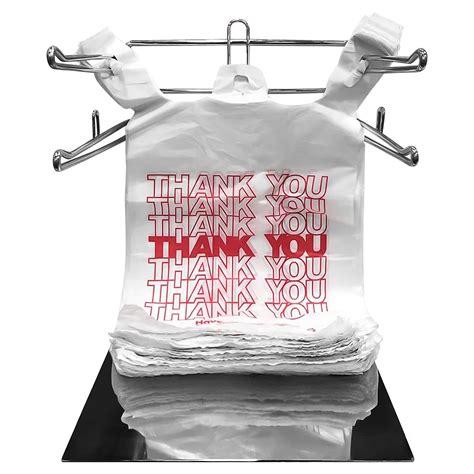 Bulk Thank You Grocery Plastic Packaging Store Shopping Carry Bag ...