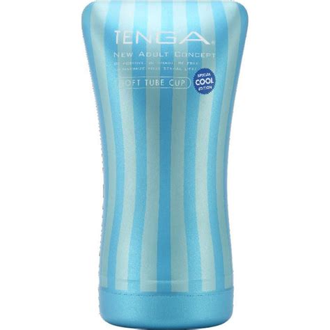 Soft Tube Cup Cool Personal Stroker by Tenga, 6", Blue - dearlady.us