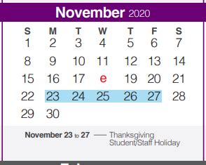 Bill Brown Elementary School - School District Instructional Calendar ...