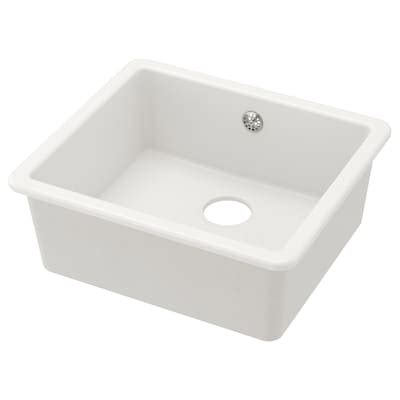 HAVSEN inset sink, 1 bowl, white, 53x47 cm (207/8x181/2") - IKEA