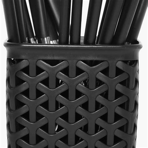 Buy Fresca Solid Cutlery set - Stainless Steel -Black from Home Centre ...