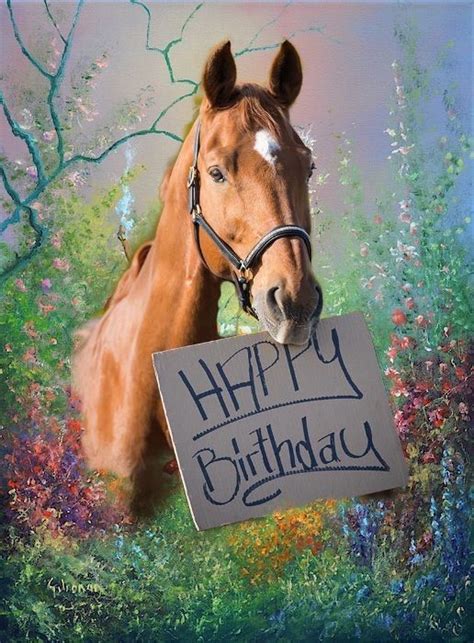 Pin by Trena Brett on Happy birthday horse | Happy birthday horse ...