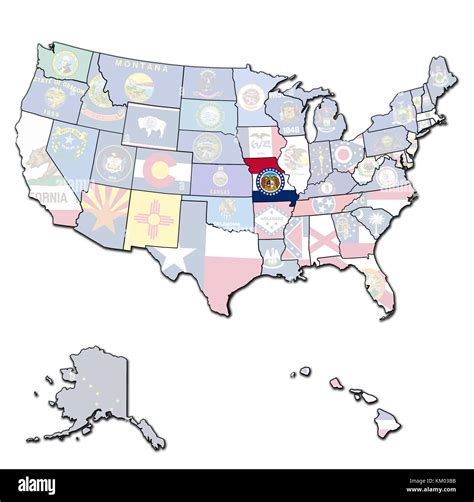 Political map of missouri hi-res stock photography and images - Alamy